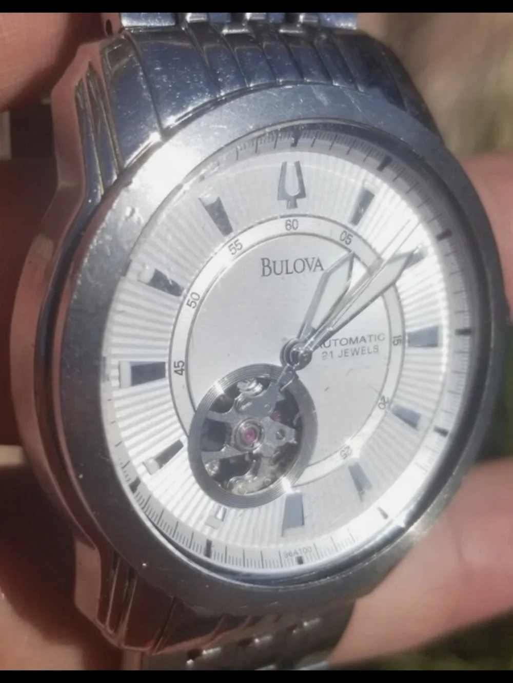 Bulova Men's Silver Automatic 21 Jewels Bulova C877597